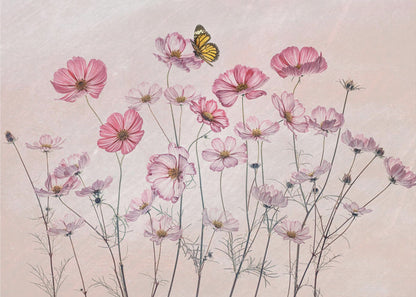 Wandbild Kosmos und Schmetterling