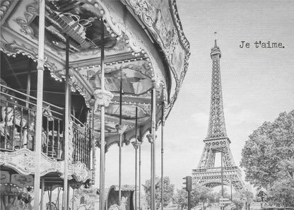 Wandbild Je t’aime - Paris