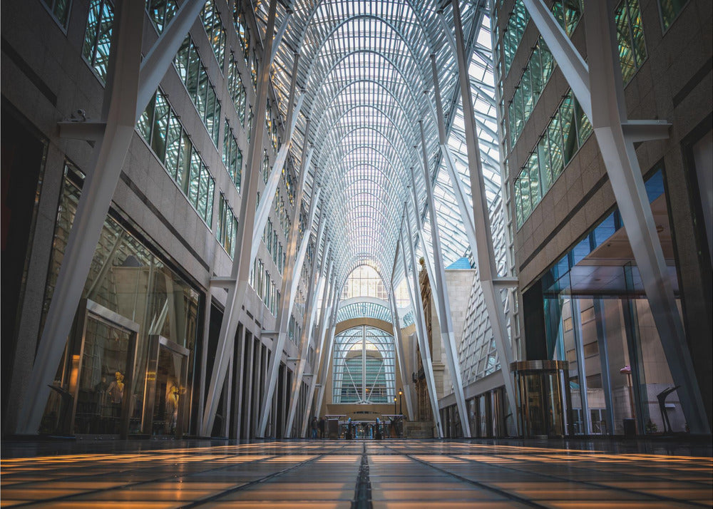 Wandkunst Brookfield Place, eine poetische Hymne aus Licht und Symmetrie