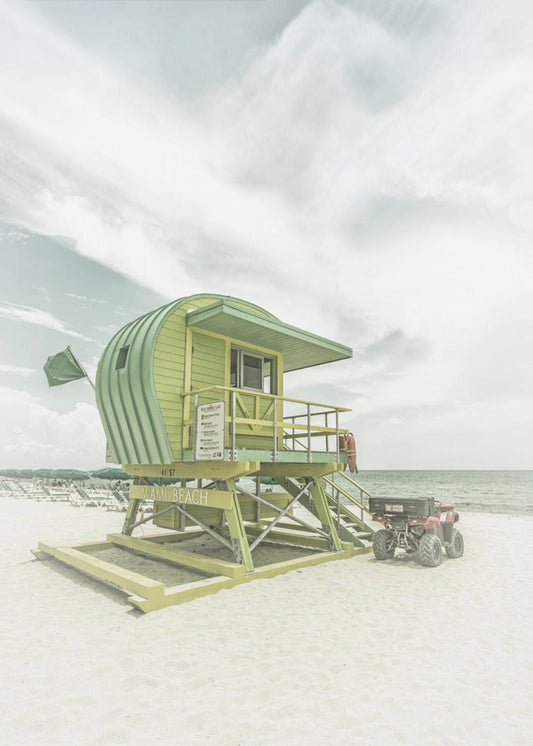 Wandkunst Vintage Florida Flair in Miami Beach