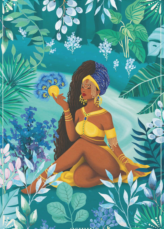 Wandkunst Oshun Orisha Göttin