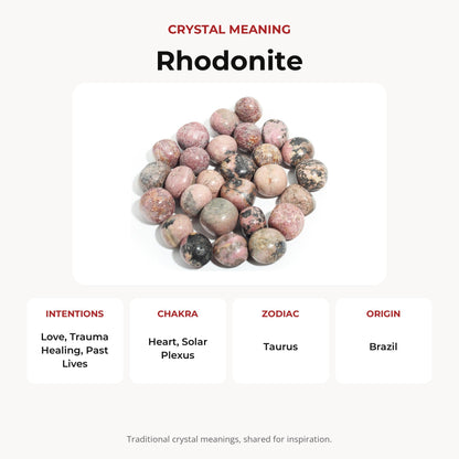 Rhodonite Dark Tumbled Stones