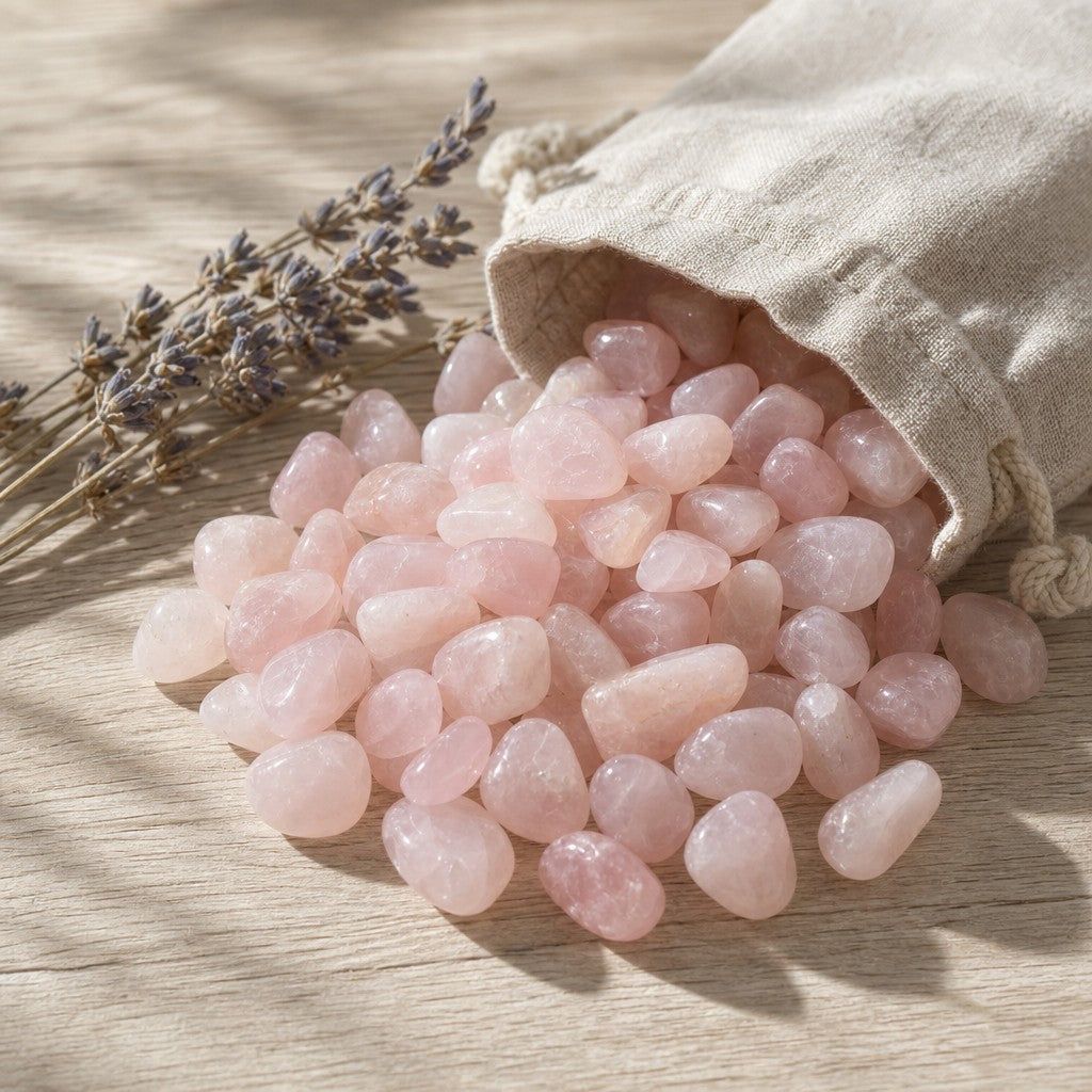 Rose Quartz B Tumbled Stones
