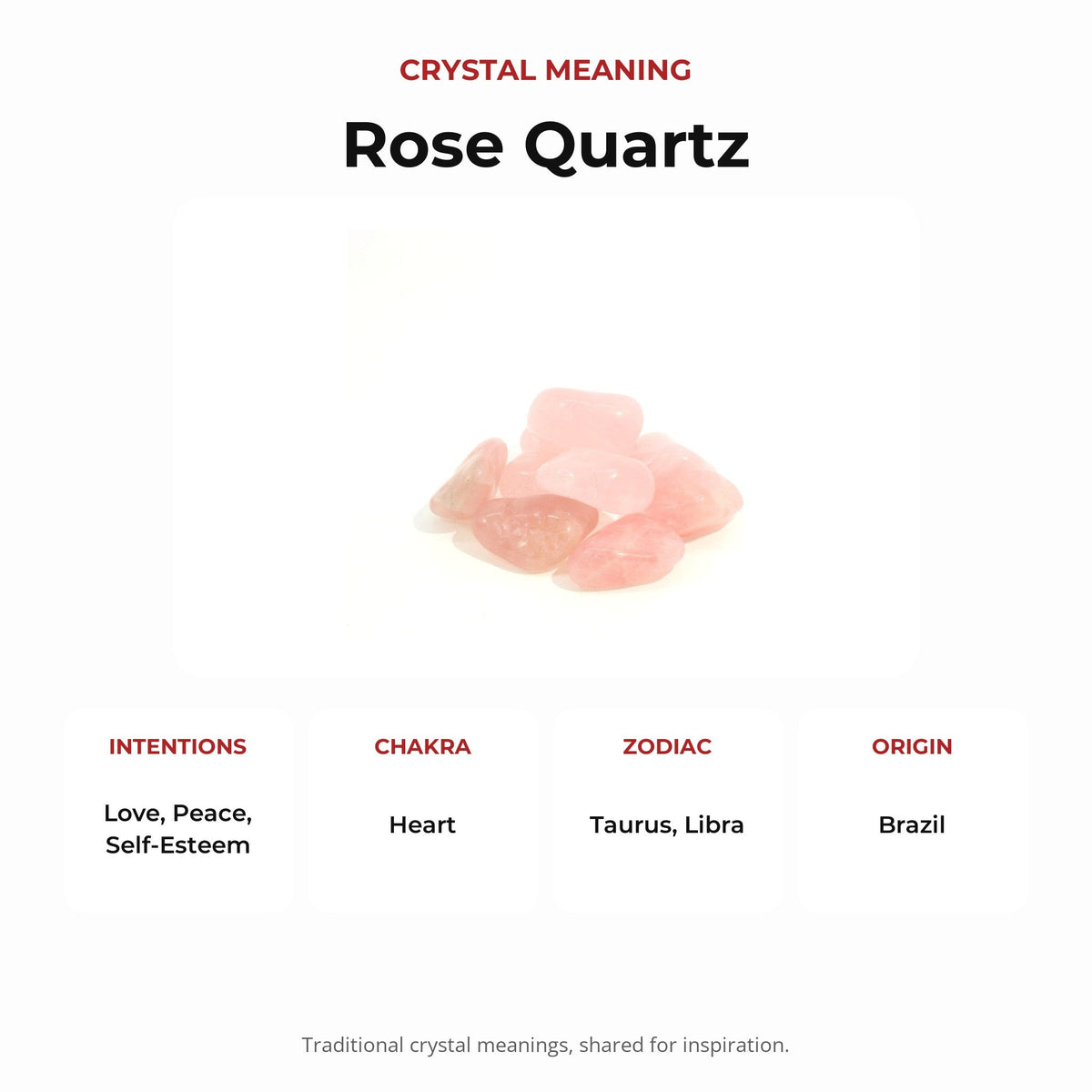 Rose Quartz E Tumbled Stones - Brazil