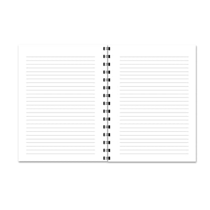 Purple Simple Floral Notebook