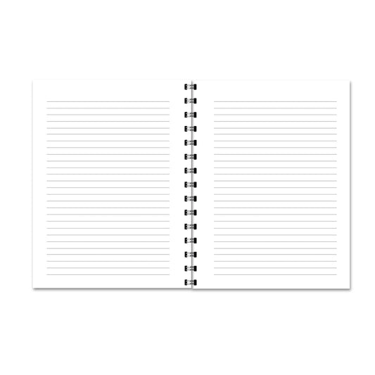 Purple Simple Floral Notebook