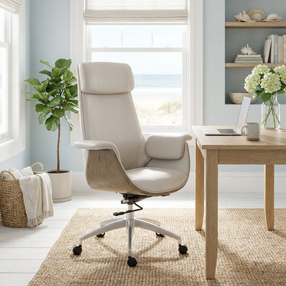 Salzburg Premium Leather Home Office Chair