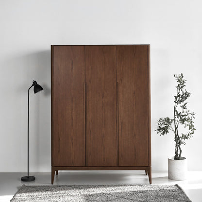 Scharlachroter europäischer Eschenholz-Kleiderschrank