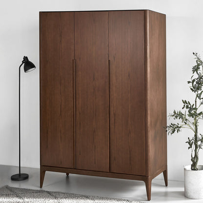 Scharlachroter europäischer Eschenholz-Kleiderschrank