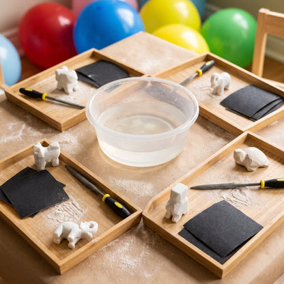 Soapstone Carving Kit - Make 3D Art 🦉🐢🐈 Choose Your Animal