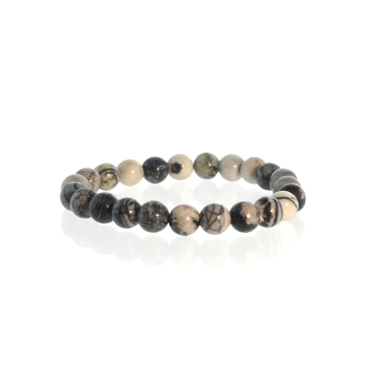 Silk Stone Round Bracelet - 8mm