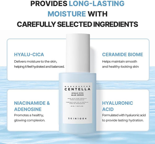 SKIN1004 Madagascar Centella Hyalu-Cica Blue Serum 50ml