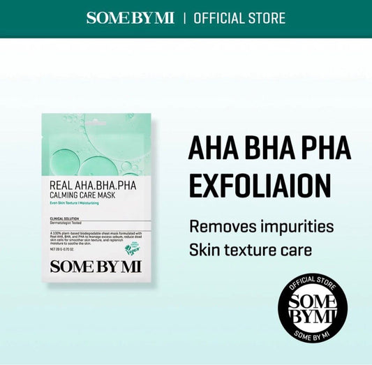 SOME BY MI Real AHA/BHA/PHA Calming Care Mask 20g