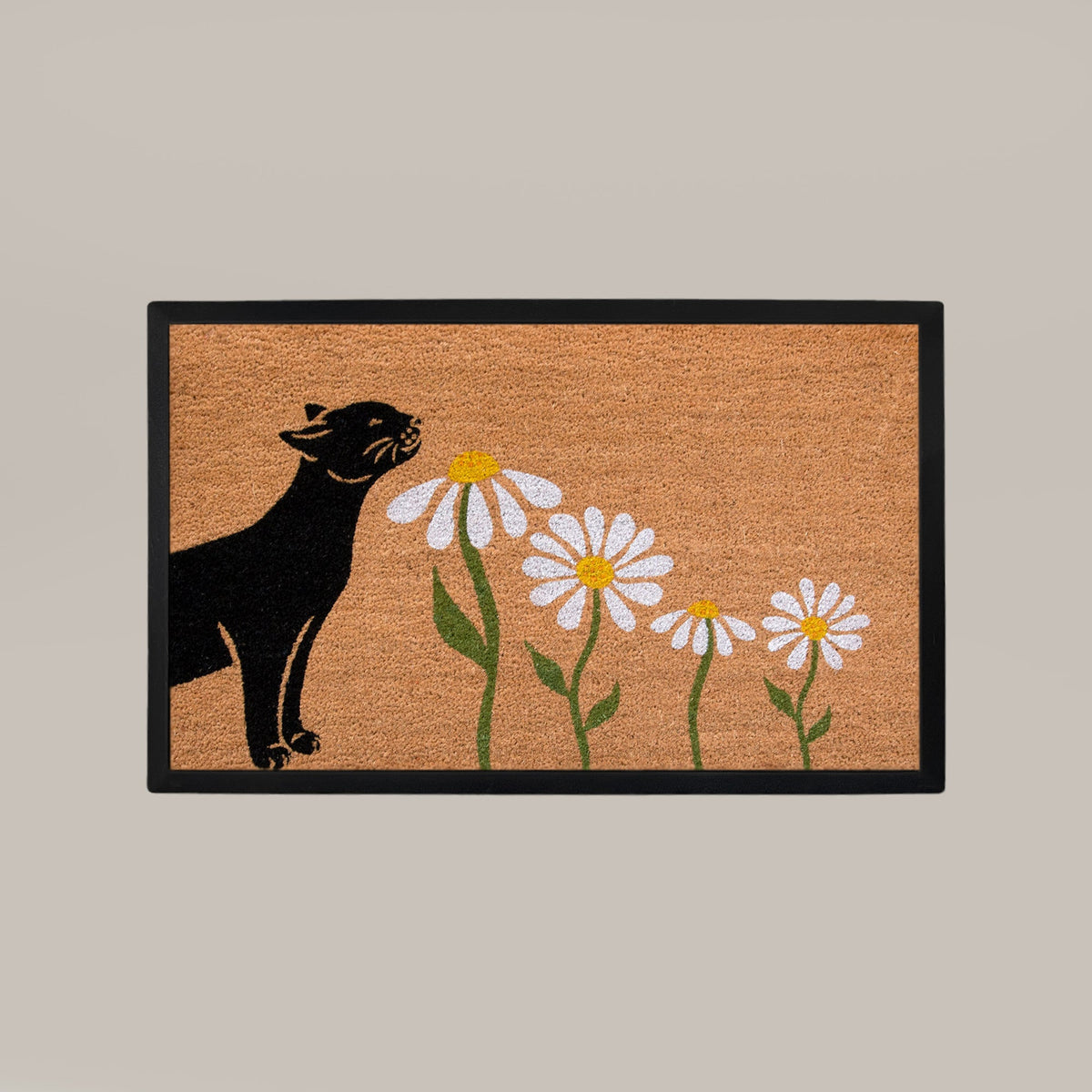 spring kitty rectangular doormat set