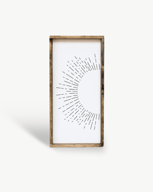 Sunburst Wood Sign