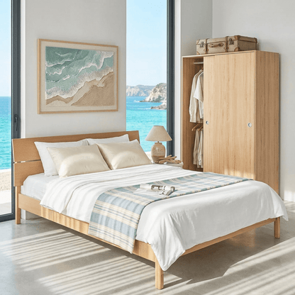Vline Vienna Bedroom Combo: Sliding Wardrobe and Bed