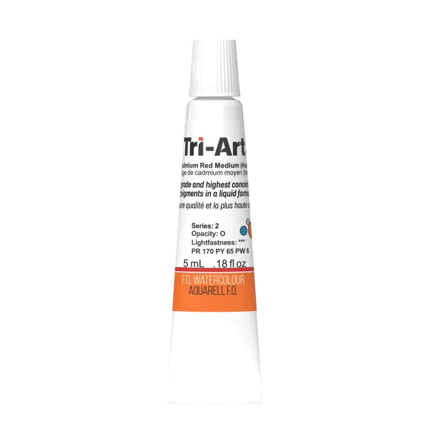 Tri-Art Water Colours - Cadmium Red Medium Hue